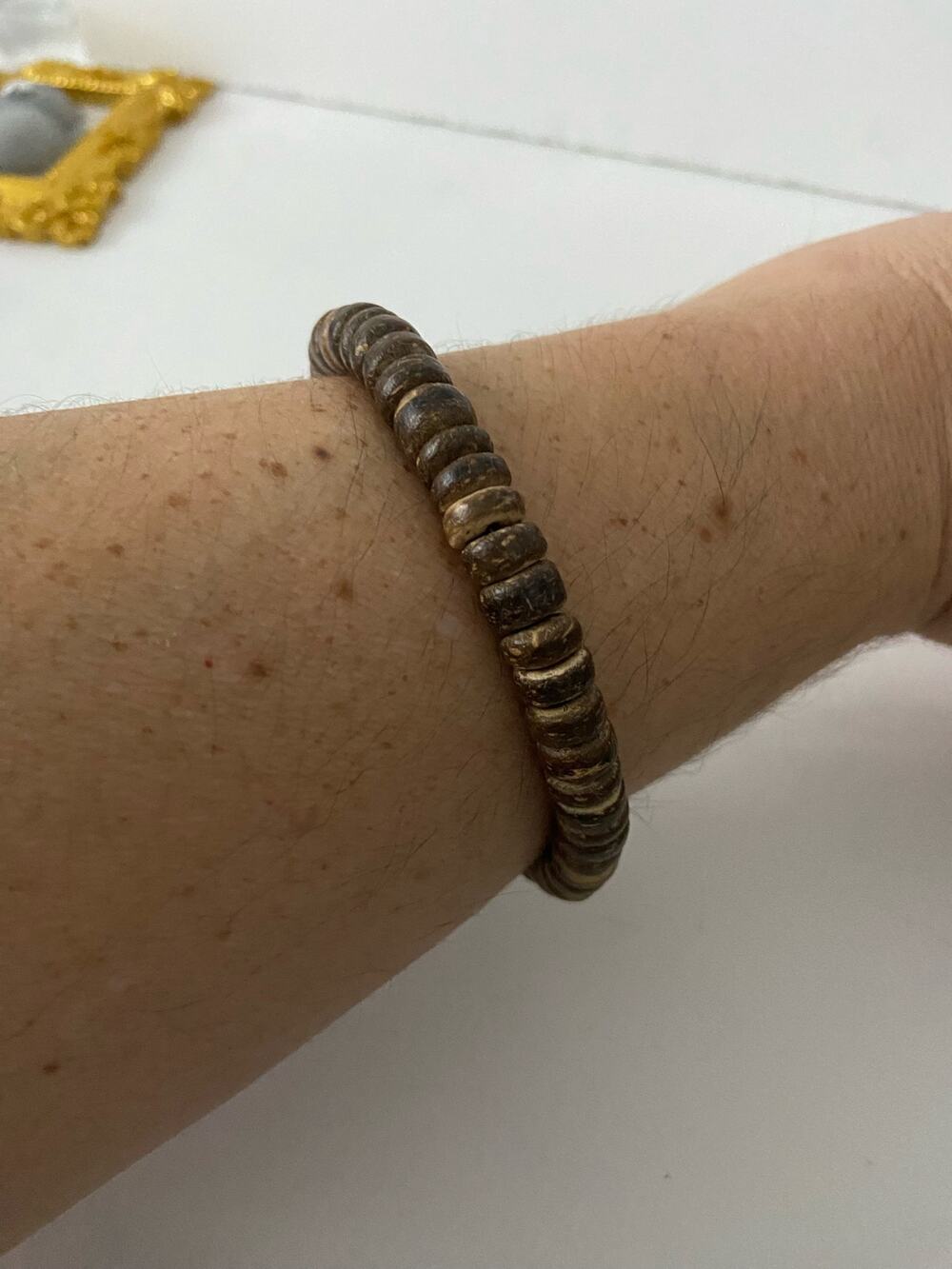 wood bead bracelet